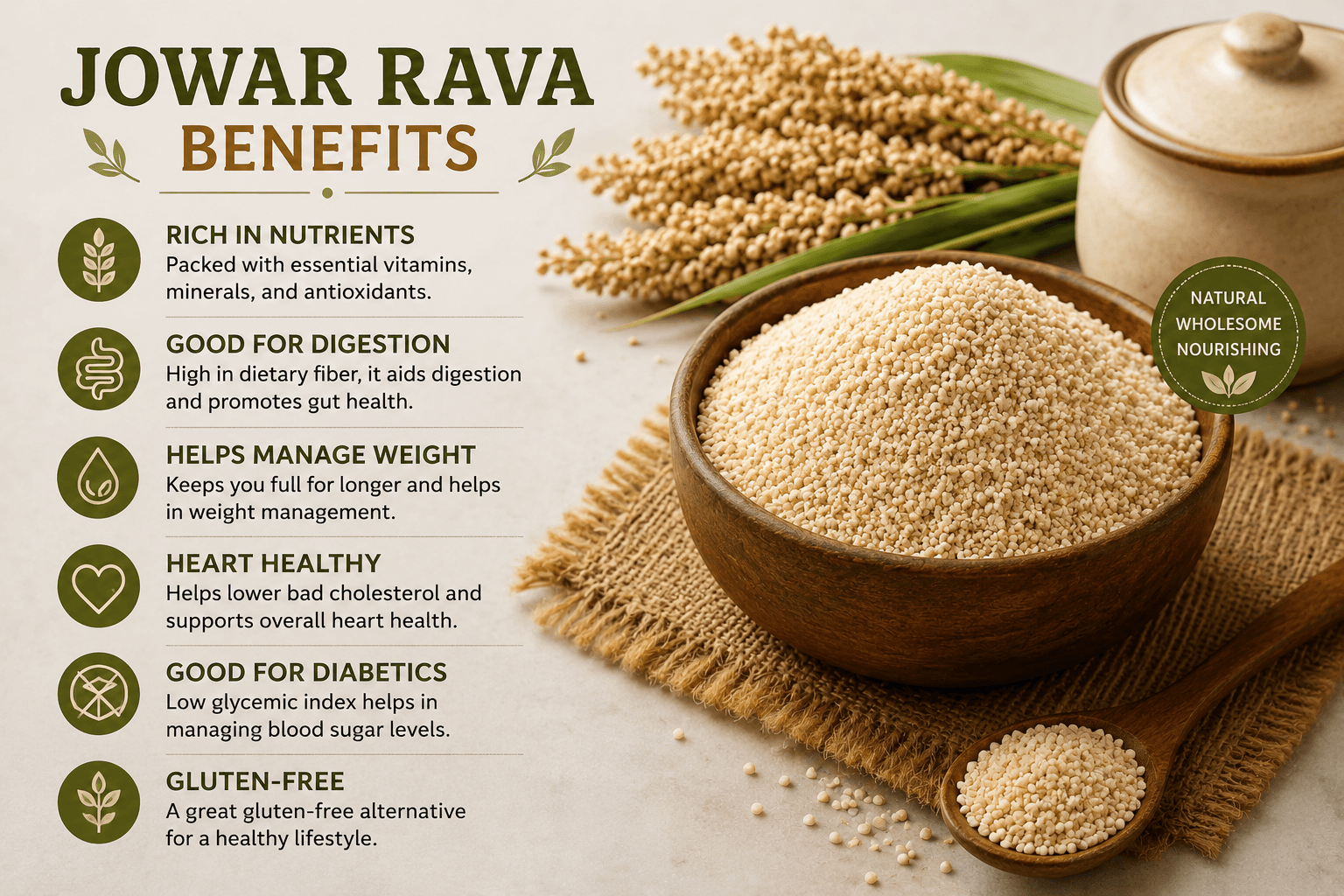Jowar Rava Benefits