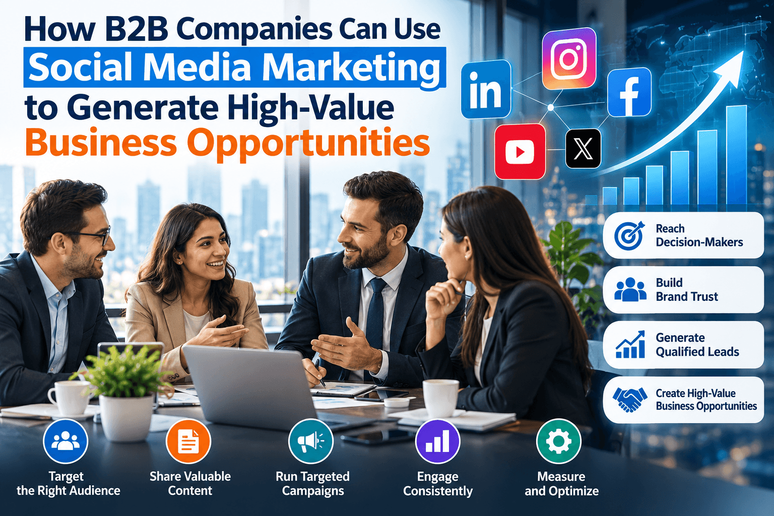 How B2B Companies Can Use Social Media Marketing to Generate High-Value Business Opportunities