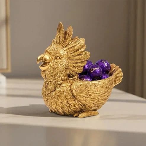 antique parrot figurine