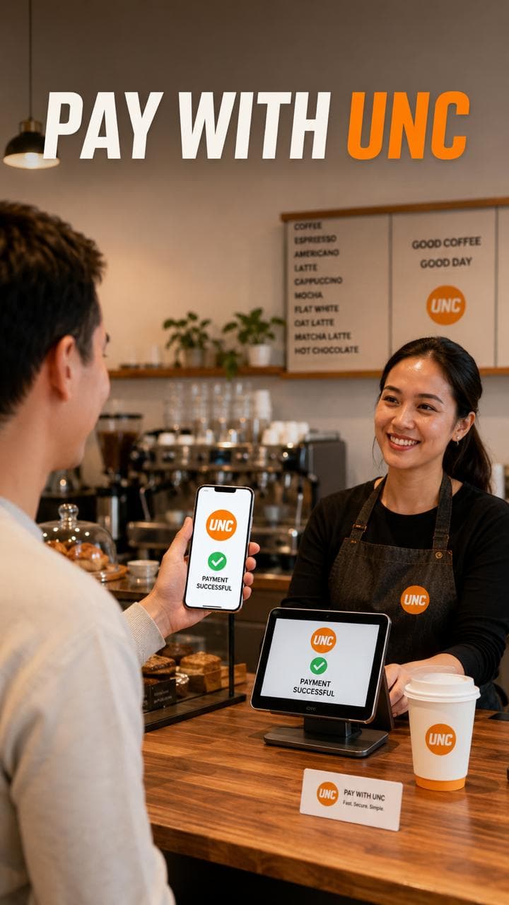 UNC Ecosystem mobile cryptocurrency network