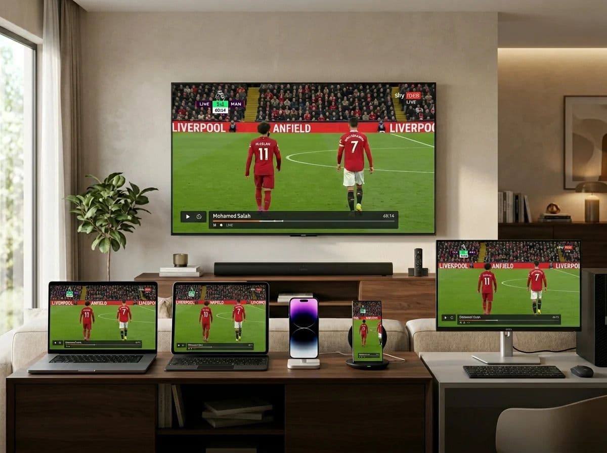 Senior viewer using IPTV Australia on a smart TV with a simple remote control