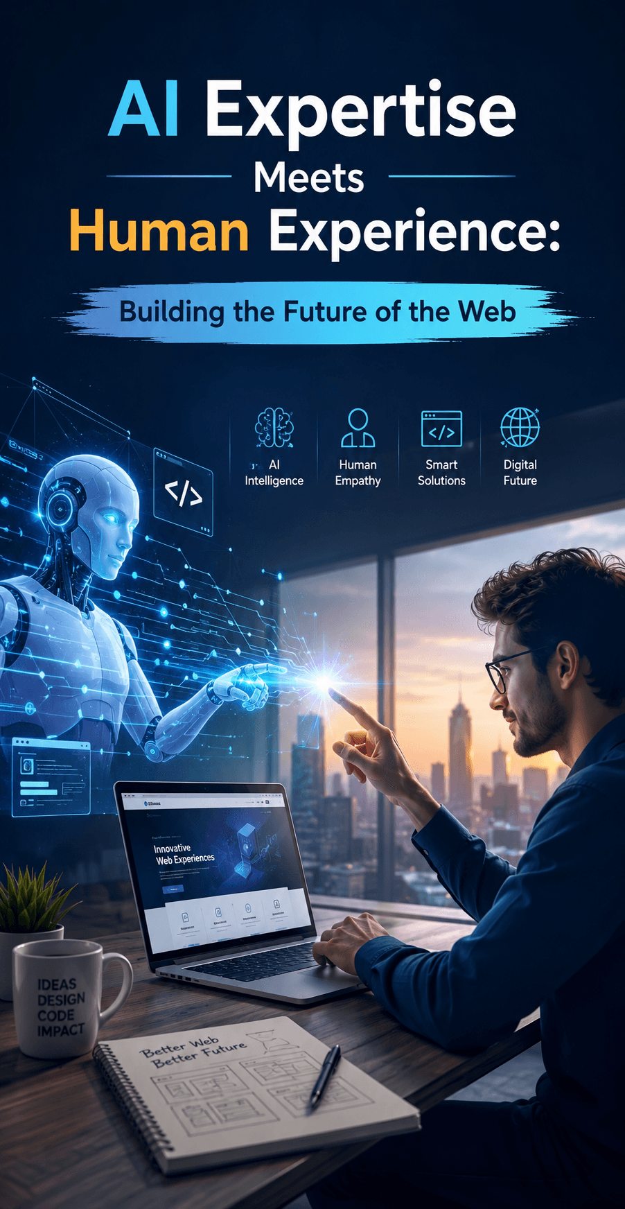 AI and human collaboration in modern web development
